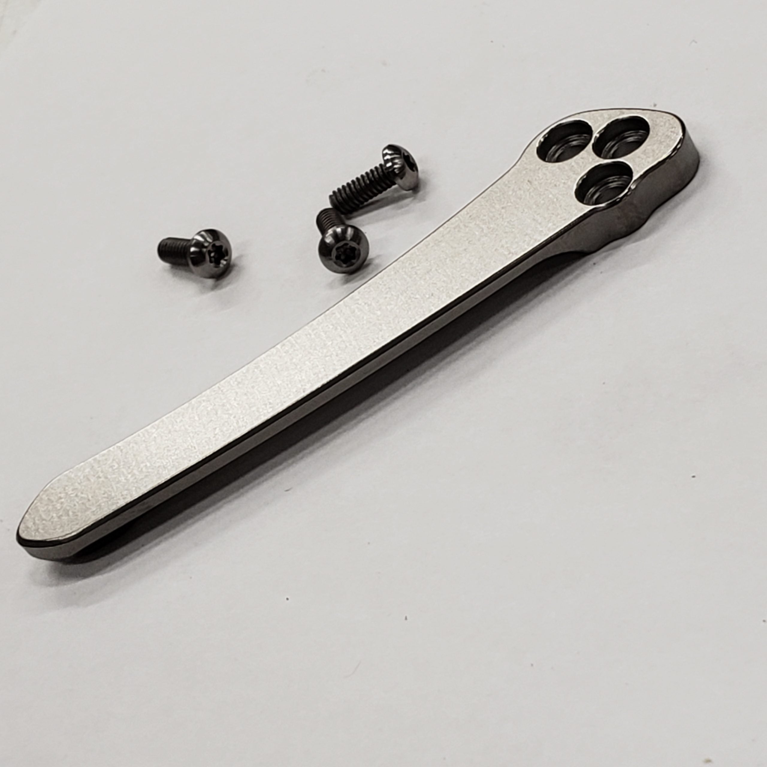 Milled Titanium Pocket Clip image 1