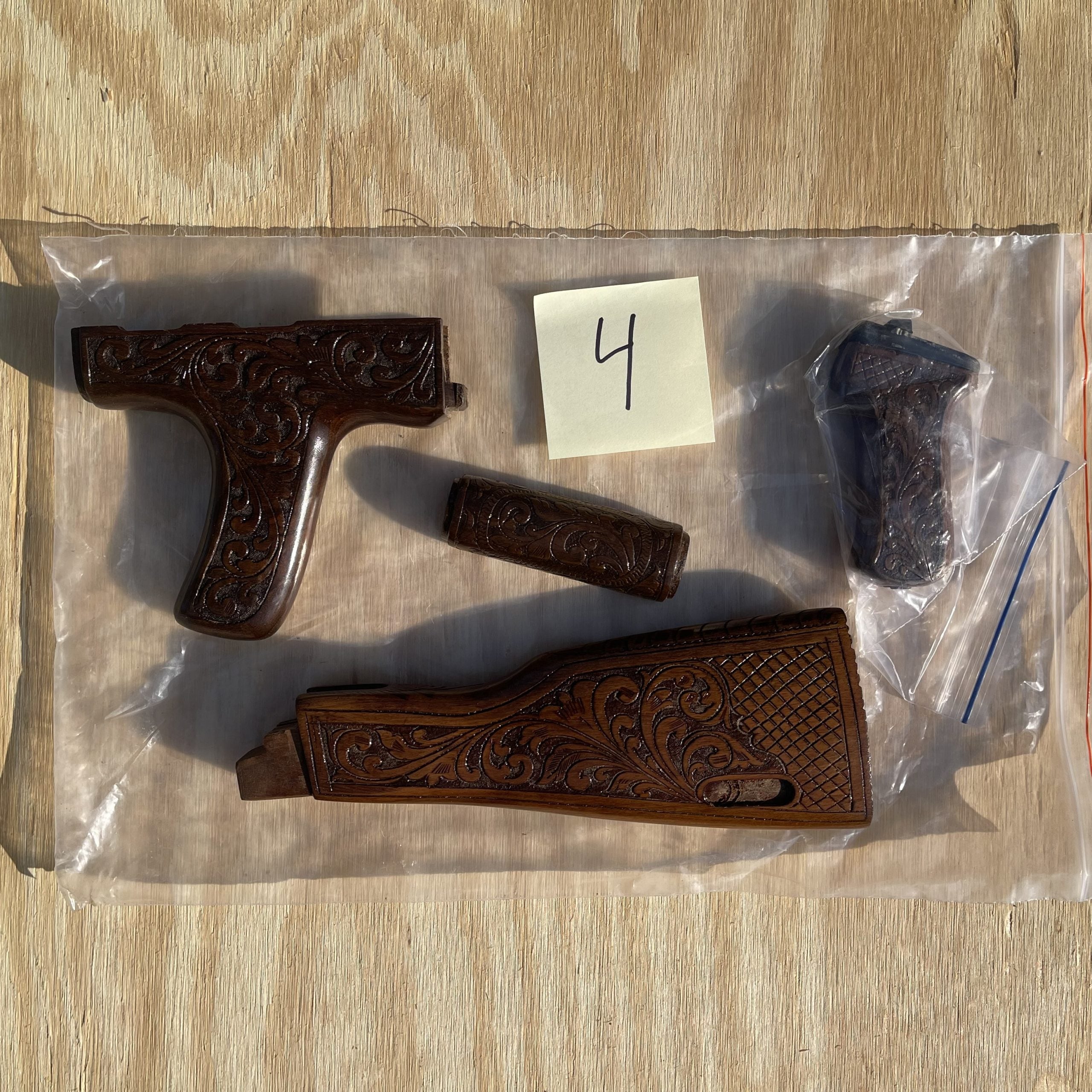 Custom Hand-Carved AK Stocks - Stock 4 image