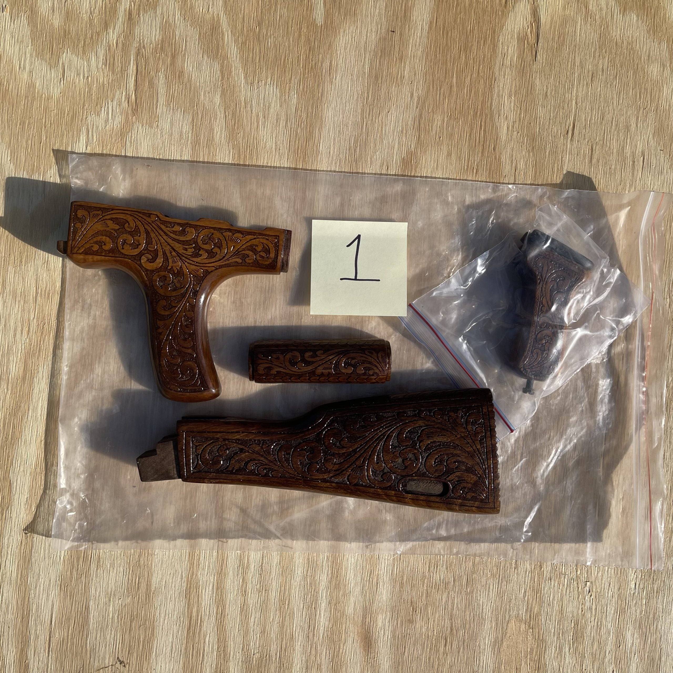 Custom Hand-Carved AK Stocks - Stock 1 image
