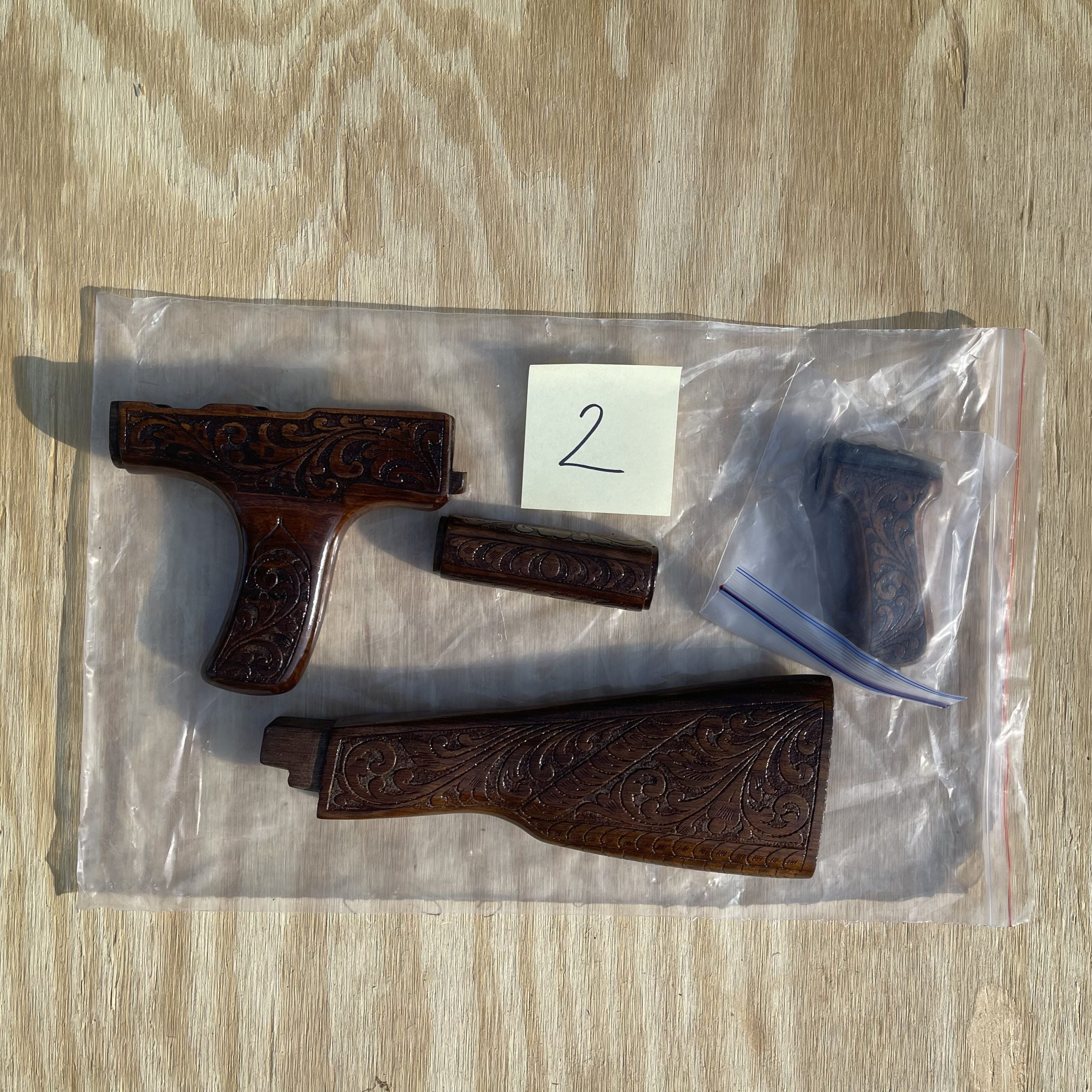Custom Hand-Carved AK Stocks - Stock 2 image