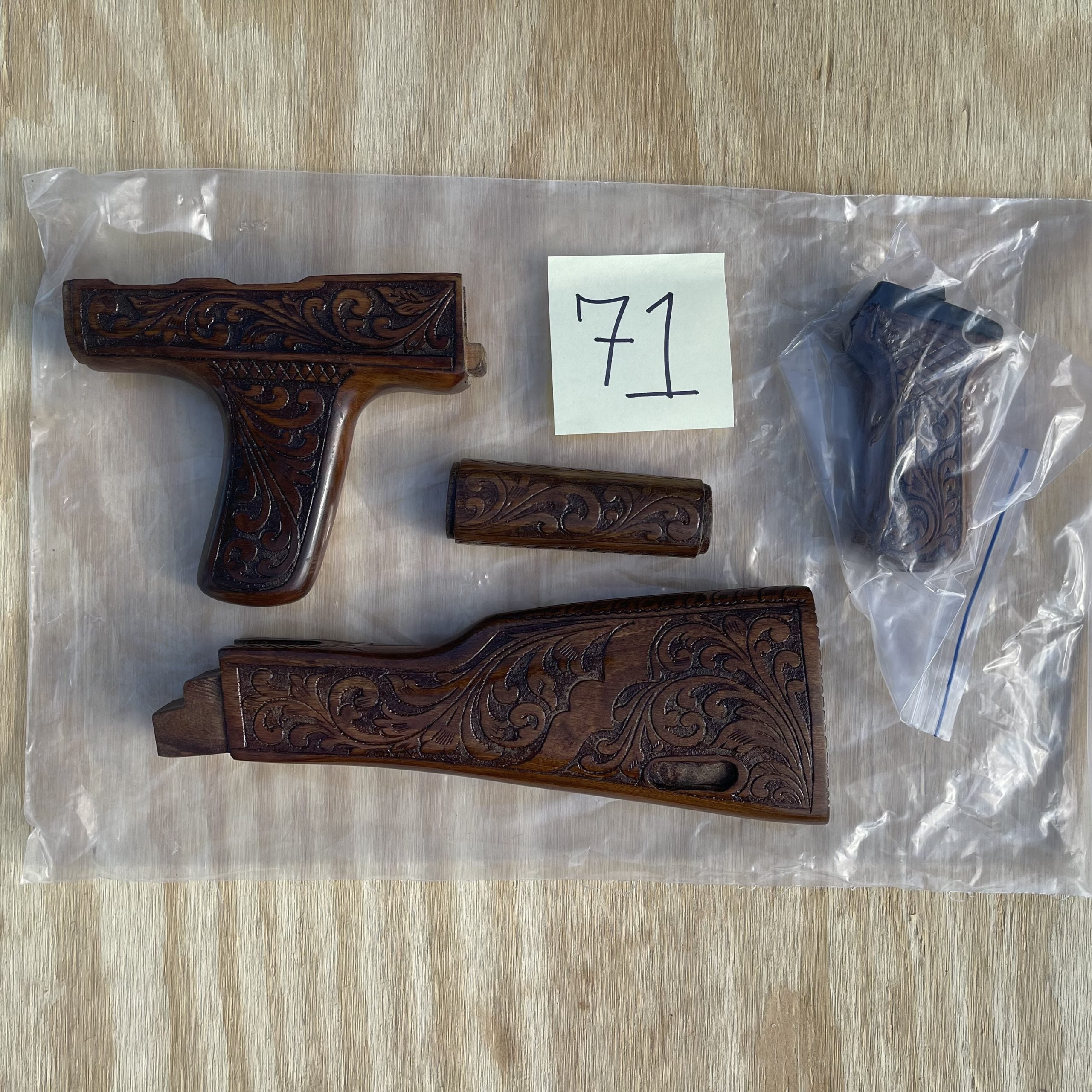 Custom Hand-Carved AK Stocks - Stock 71 image