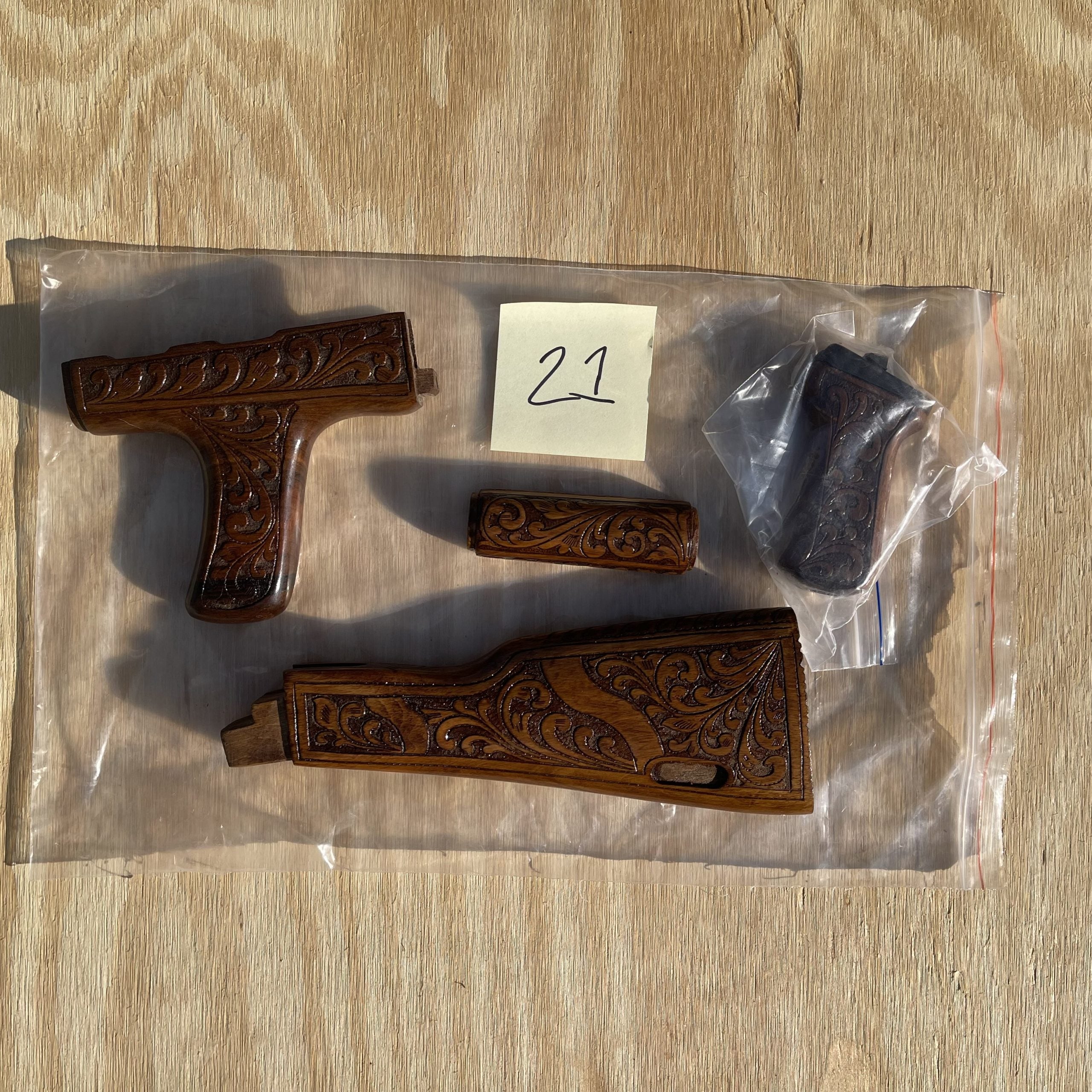 Custom Hand-Carved AK Stocks - Stock 21 image